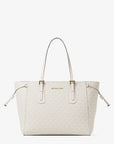 Voyager Large Signature Logo Top-Zip Tote Bag (LT CRM MULTI)