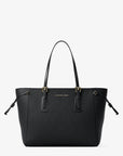 Voyager Large Saffiano Leather Tote Bag (BLACK)