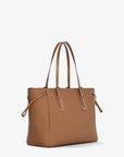 Voyager Large Saffiano Leather Tote Bag (LUGGAGE)