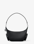 Merritt Small Pebbled Leather Convertible Crossbody Bag (BLACK)