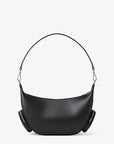 Merritt Medium Pebbled Leather Convertible Shoulder Bag (BLACK)