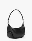 Merritt Medium Pebbled Leather Convertible Shoulder Bag (BLACK)