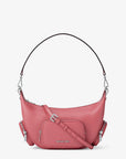 Merritt Medium Pebbled Leather Convertible Shoulder Bag (HIBISCUS)