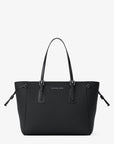 Voyager Large Saffiano Leather Tote Bag (BLACK)