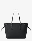 Voyager Large Saffiano Leather Tote Bag (BLACK)