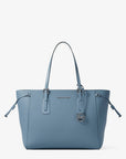 Voyager Large Saffiano Leather Tote Bag (DENIM)