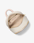 Rhea Medium Color-Block Signature Logo Backpack (PWD BLSH MLT)