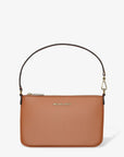 Jet Set Small Pebbled Leather Convertible Wristlet (LUGGAGE)