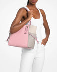 Voyager Large Color-Block Signature Logo Tote Bag (CRNTION MLTI)