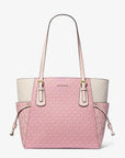 Voyager Large Color-Block Signature Logo Tote Bag (PWD BLSH MLT)