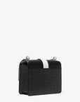 Greenwich Small Color-Block Signature Logo Crossbody Bag (BLACK COMBO)