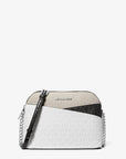 Jet Set Travel Color-Block Signature Logo Crossbody Bag (OPWHT MULTI)