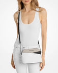 Jet Set Travel Color-Block Signature Logo Crossbody Bag (OPWHT MULTI)