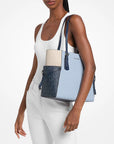 Voyager Large Color-Block Signature Logo Tote Bag (PL OCN MLTI)