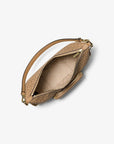 Merritt Small Signature Logo Convertible Shoulder Bag (CAMEL)