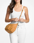 Merritt Medium Signature Logo Convertible Shoulder Bag (RADIANT ORANGE)