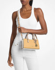 Arden Small Color-Block Signature Logo Messenger Bag (HONEYWHEAT MULTI)
