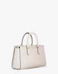 Arden Medium Leather Top-Zip Satchel (LT CREAM)