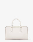 Arden Medium Leather Top-Zip Satchel (LT CREAM)