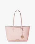 Arden Large Pebbled Leather Tote Bag (POWDER BLUSH)