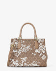 Marilyn Medium Printed Signature Logo Satchel (CAMEL)