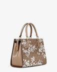 Marilyn Medium Printed Signature Logo Satchel (CAMEL)
