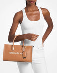 Mirella Medium Pebbled Leather Satchel (LUGGAGE)