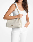 Christina Medium Signature Logo Messenger Bag (LT CRM MULTI)