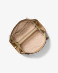 Christina Medium Signature Logo Messenger Bag (CAMEL)