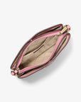 Trisha Pebbled Leather Crossbody Bag With Pouch (CARNATION)