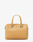 Grayson Medium Pebbled Leather Duffel Bag (HONEYWHEAT)