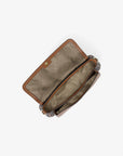 Jet Set Travel Small Signature Logo Crossbody Bag With Pouch (BROWN)