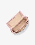 Jet Set Travel Small Logo Jacquard Denim Crossbody Bag With Pouch (POWDER BLUSH)