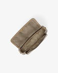 Jet Set Travel Small Pebbled Leather Crossbody Bag With Pouch (CAMEL)