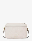 Jet Set Travel Large Logo Debossed Camera Crossbody Bag (LT CREAM)