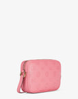 Jet Set Travel Large Logo Debossed Camera Crossbody Bag (CARNATION)