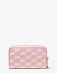 Jet Set Travel Large Logo Jacquard Denim Smartphone Wallet (POWDER BLUSH)