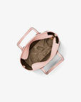 Eva Extra-Small Striped Signature Logo Convertible Tote Bag (POWDER BLUSH)