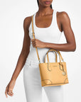 Eva Extra-Small Leather Convertible Tote Bag (HONEYWHEAT)