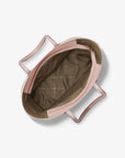 Eva Large Striped Signature Logo Tote Bag (POWDER BLUSH)