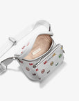 Slater Medium Rainbow Logo Embossed Sling Pack (OPTIC WHITE)