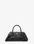 Petra Small Floral Embellished Crossbody Bag (BLACK)
