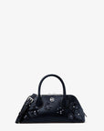 Petra Small Floral Embellished Crossbody Bag (NAVY)