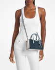 Arden Small Color-Block Signature Logo Messenger Bag (ADMIRL MULTI)