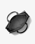 Arden Medium Top-Zip Satchel (BLACK)