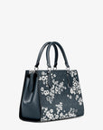 Marilyn Medium Printed Signature Logo Satchel (ADMIRAL)