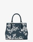 Marilyn Medium Printed Signature Logo Satchel (ADMIRAL)