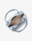 Cecily Medium Suede Shoulder Bag (PALE OCEAN)