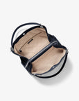 Christina Large Snake Embossed Shoulder Bag (NAVY)