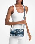 Greenwich Medium Printed Signature Logo Convertible Shoulder Bag (ADMIRAL)